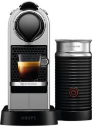 Krups Nespresso XN761B CitiZ & Milk Silber Kapselmaschine inkl. Aeroccino