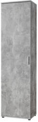 Mehrzweckgarderobenschrank Kreta Beton-Optik ca. 50 x 184 x 34,5 cm