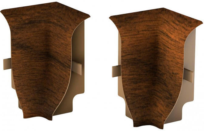 Innenecken für Laminatleisten, Nussbaum Classic, ca. 40 mm hoch