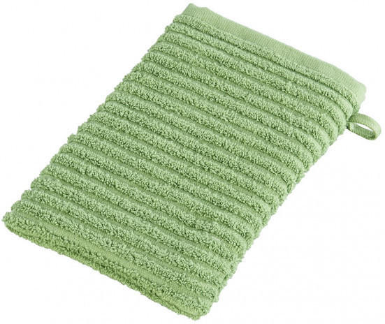 Waschhandschuh Manhattan grün 15 x 21 cm