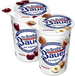 Bauer Fruchtjoghurt versch. Sorten, jeder 250-g-Becher