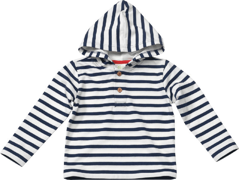 ALANA Kinder Sweatshirt, Gr. 98, in Bio-Baumwolle, weiß, blau