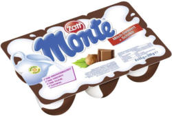 Zott Monte Milch-Dessert + Schoko oder Milch Creme jede 6 x 55 g = 330-g-Packung