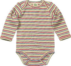 ALANA Baby Body, Gr. 62/68, in Bio-Baumwolle, bunt, für Mädchen und Jungen