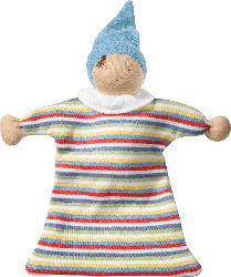 ALANA Baby Puppe, in Bio-Baumwolle, weiß, bunt, für Mädchen und Jungen