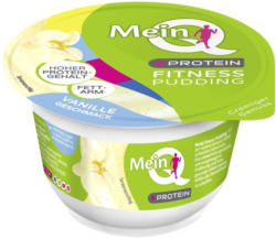 Mein Q Fitness Pudding + Protein Schoko oder Vanille, jeder 150-g-Becher