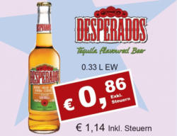 Desperados Tequila Flavoured Beer