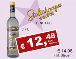 Stolichnaya Vodka Cristall