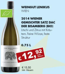 2014 Wiener Gemischter Satz DAC Der Bisamberg