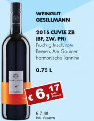 2016 Cuvée zB (Blaufränkisch, Zweigelt, Pinot Noir)