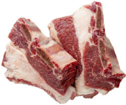 Frisches Suppenfleisch mit Knochen, vom Rind, je 1 kg