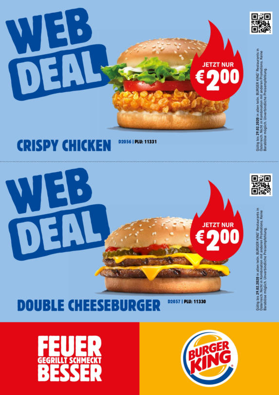 BURGER KING Angebote ᐉ Flugblätter und Produkte online wogibtswas.at
