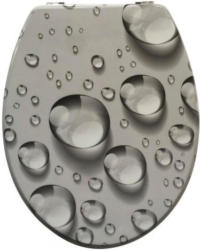MDF-WC-Sitz Motiv Wassertropfen