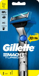 Gillette Mach3 Turbo Rasierer + 2 Klingen