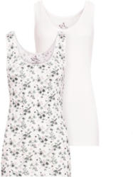 2 Damen Unterhemden mit Spitze