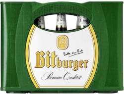 Bitburger Pils, Alkoholfrei oder Premium Kellerbier 20 x 0,5/24 x 0,33 Liter, jeder Kasten