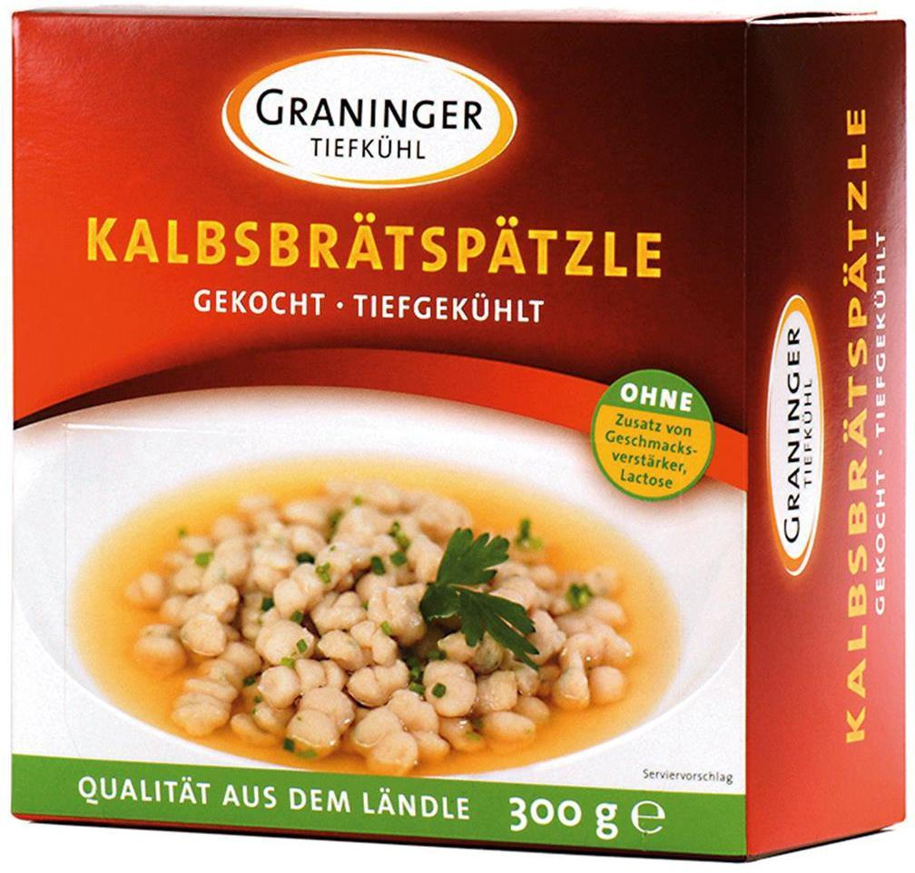 Graninger Tiefkühl Kalbsbrätspätzle nur € 2,99 BILLA Die besten Eintopf Angebote wogibtswas.at
