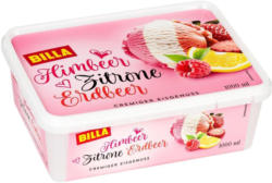 BILLA Himbeer-Zitrone-Erdbeer Eis