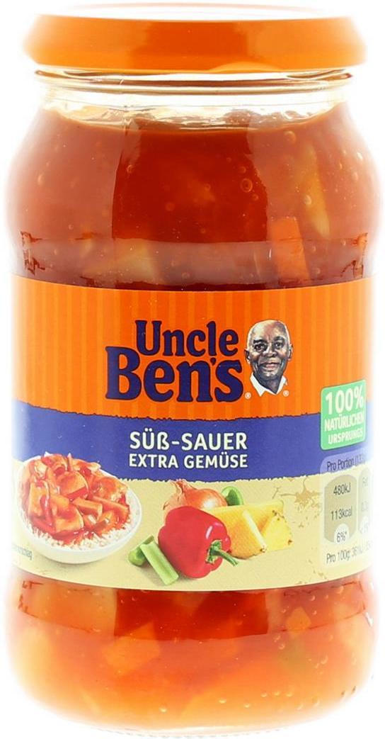 Uncle Ben&amp;#39;s Sauce Chinesisch Süß-Sauer mit Extra Gemüse nur € 2,29 ...