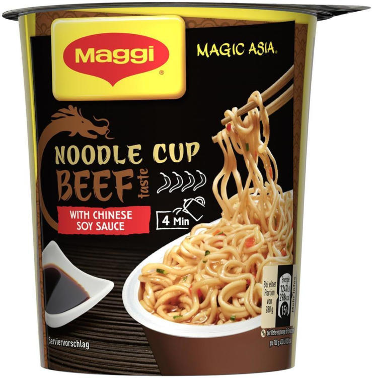 MAGGI Magic Asia Noodle Cup Beef nur € 1,19 - BILLA - Angebot