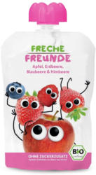 Freche Freunde Quetschbeutel Apfel, Erdbeere, Blaubeere & Himbeere