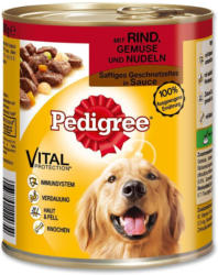 Pedigree Saftiges Geschnetzeltes mit Rind, Gemüse und Nudeln