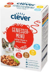 Clever Katze Genießermenü Saftige Stückchen in Gelee