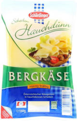 Schärdinger Bergkäse 45% Scheiben Hauchdünn