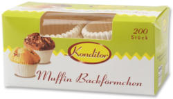Konditor Muffin Backförmchen Weiß