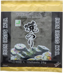 Yaki Nori Gerösteter Seetang für Sushi