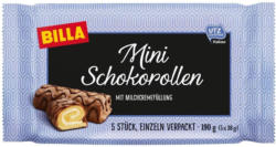 BILLA Mini Schokorollen mit Milchcremefüllung