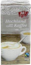 Ja! Natürlich Hochlandkaffee Gemahlen