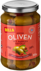 BILLA Grüne Oliven mit Paprika
