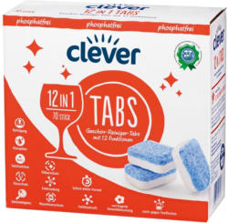 Clever 12 in 1 Geschirrspültabs