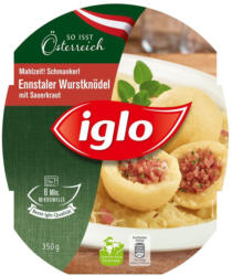 Iglo Mahlzeit Schmankerl Wurstknödel mit Sauerkraut