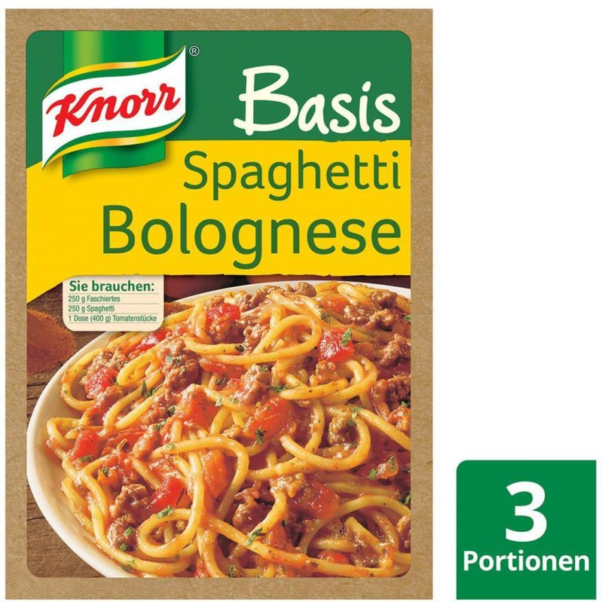 Knorr Basis für Spaghetti Bolognese nur € 0,99 statt € 1,49 - BILLA ...