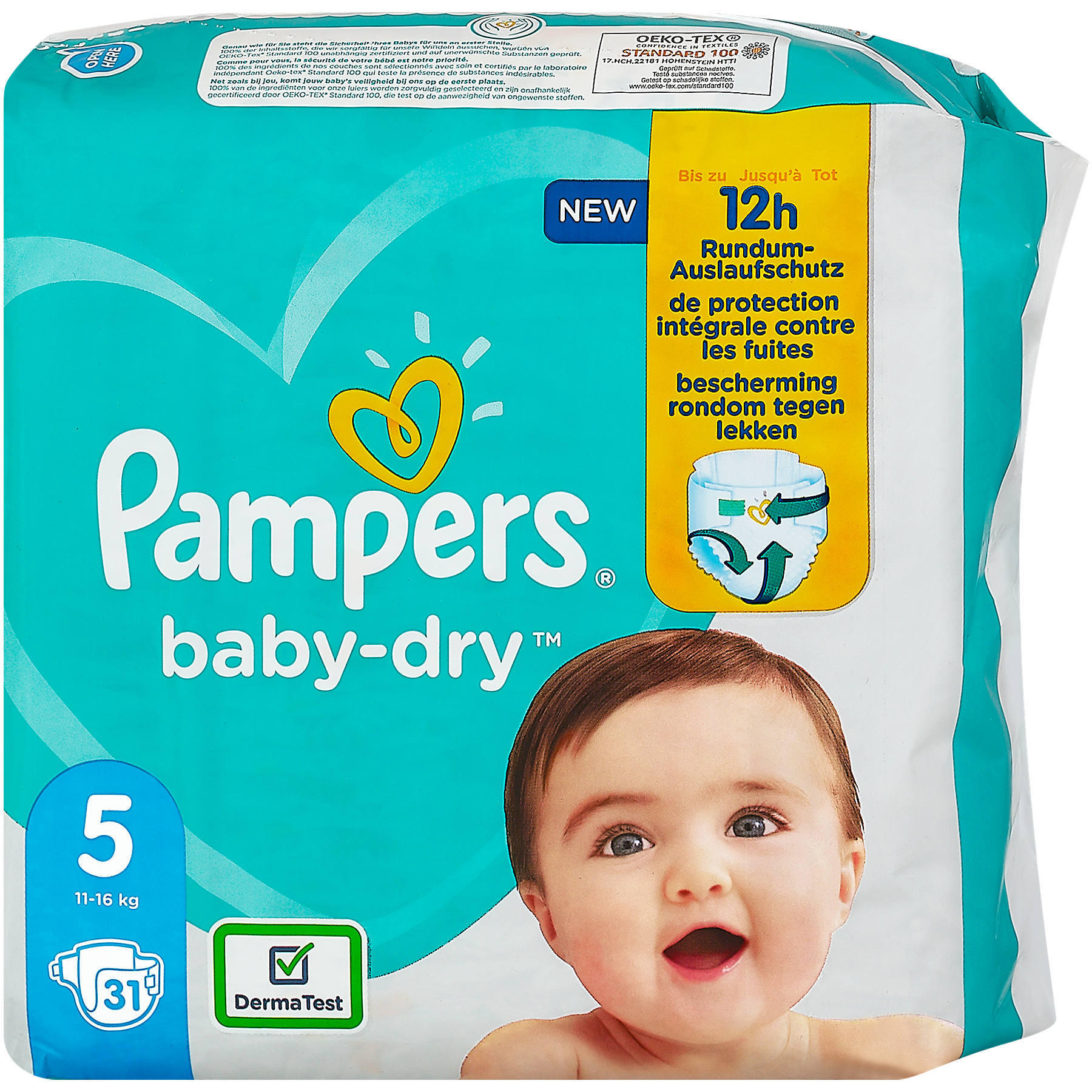wogibtswas.at - Pampers baby-dry Windeln Gr. 5 (11-16 € bei