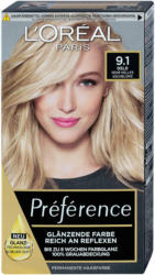 L'Oréal Préférence Permanente Haarfarbe - Nr. 9.1 Oslo Sehr Helles Aschblond