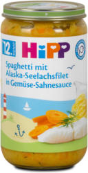 Hipp Menü Spaghetti Alaska-Seelachsfilet Gemüse-Sahnesauce