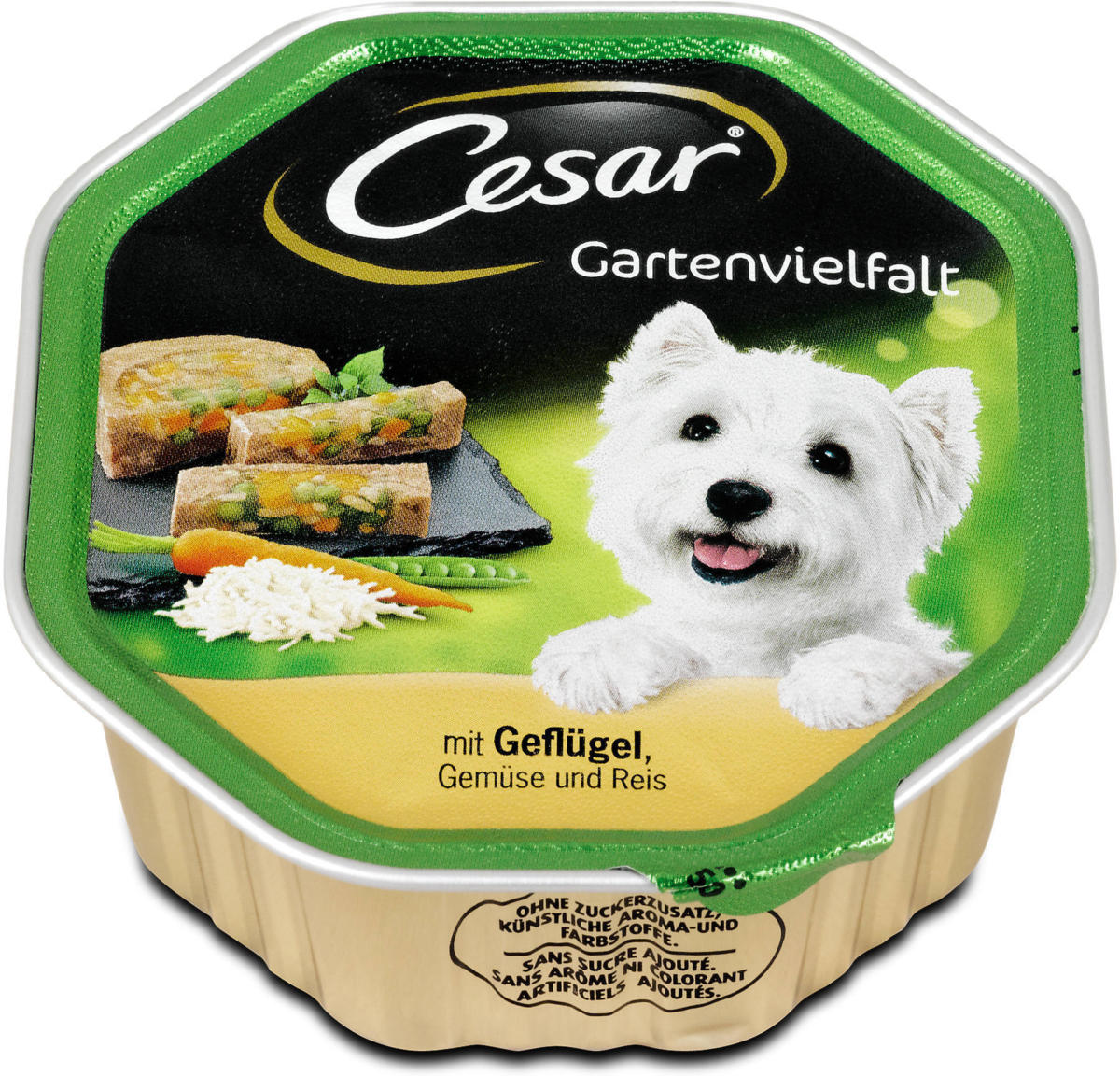 Cesar Gartenvielfalt Hundefutter mit Geflügel ️ Online von dm wogibtswas.at