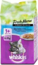 whiskas 1+ Jahre Fresh Menue Katzenfutter mit Fisch