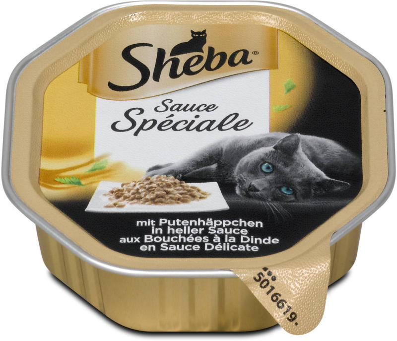 Sheba Sauce Spéciale Katzenfutter Putenhäppchen in heller Sauce