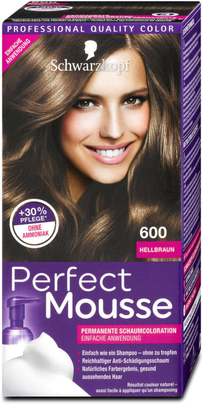 Perfect Mousse Permanente Schaumcoloration - Nr. 600 Hellbraun
