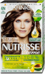 Garnier Nutrisse Creme dauerhafte Pflege-Haarfarbe - Nr. 6N Natürliches Dunkelblond