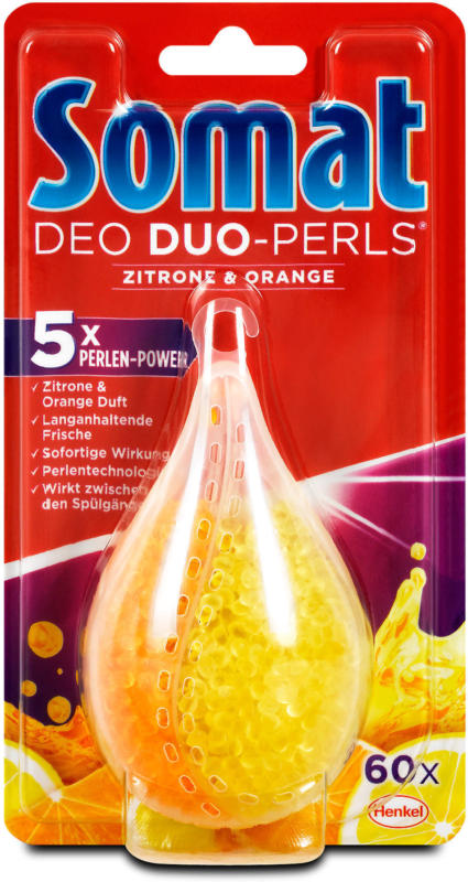Somat Deo Duo-Perls Geschirrspüler-Deo Zitrone & Orange