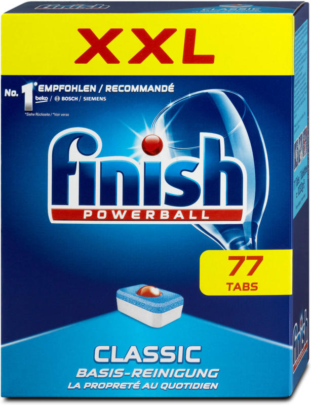 finish Powerball Classic Geschirrspüler Tabs XXL Pack