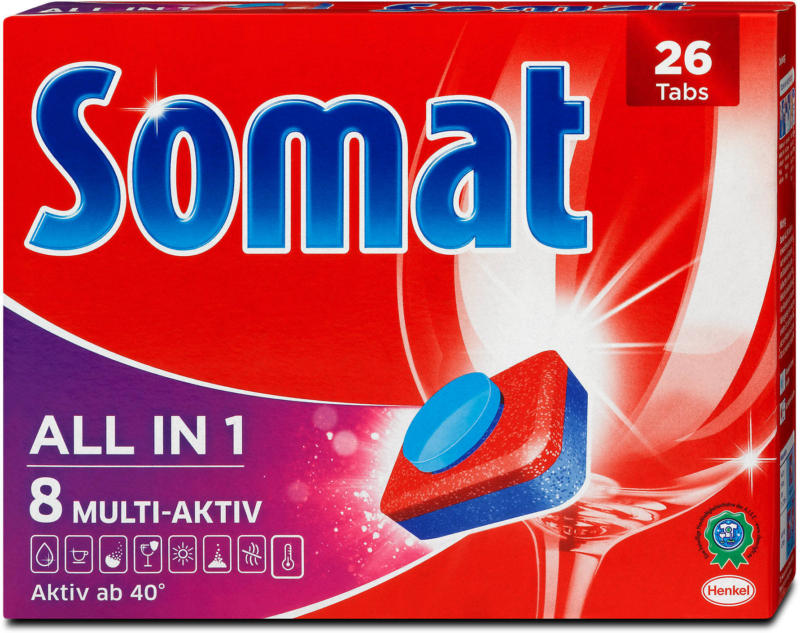 Somat All in 1 Geschirrspüler Tabs 8 Multi-Aktiv