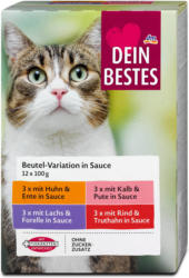 Dein Bestes Katzenfutter Beutel-Variation in Sauce