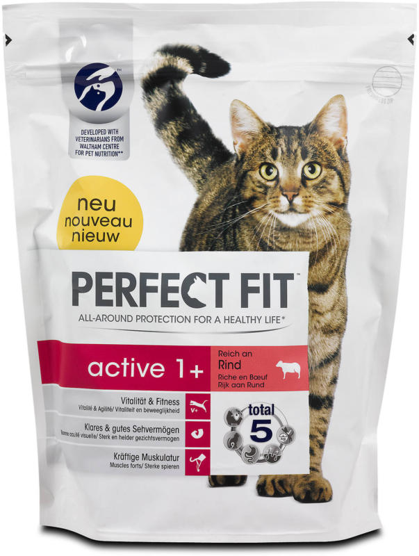 Perfect Fit active 1+ Katzenfutter reich an Rind