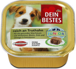 Dein Bestes Junior Hundefutter Reich An Truthahn Nur 0 45 Dm Angebot Wogibtswas At